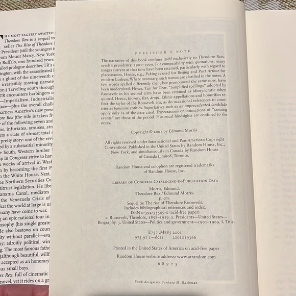 Theodore Rex & The Rise of Theodore Roosevelt 2 Books by Edmond Morris EUC - Picture 8 of 13
